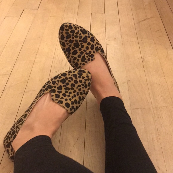 1 Left! Leopard Printed Loafer Ballet Flats - Picture 6 of 7